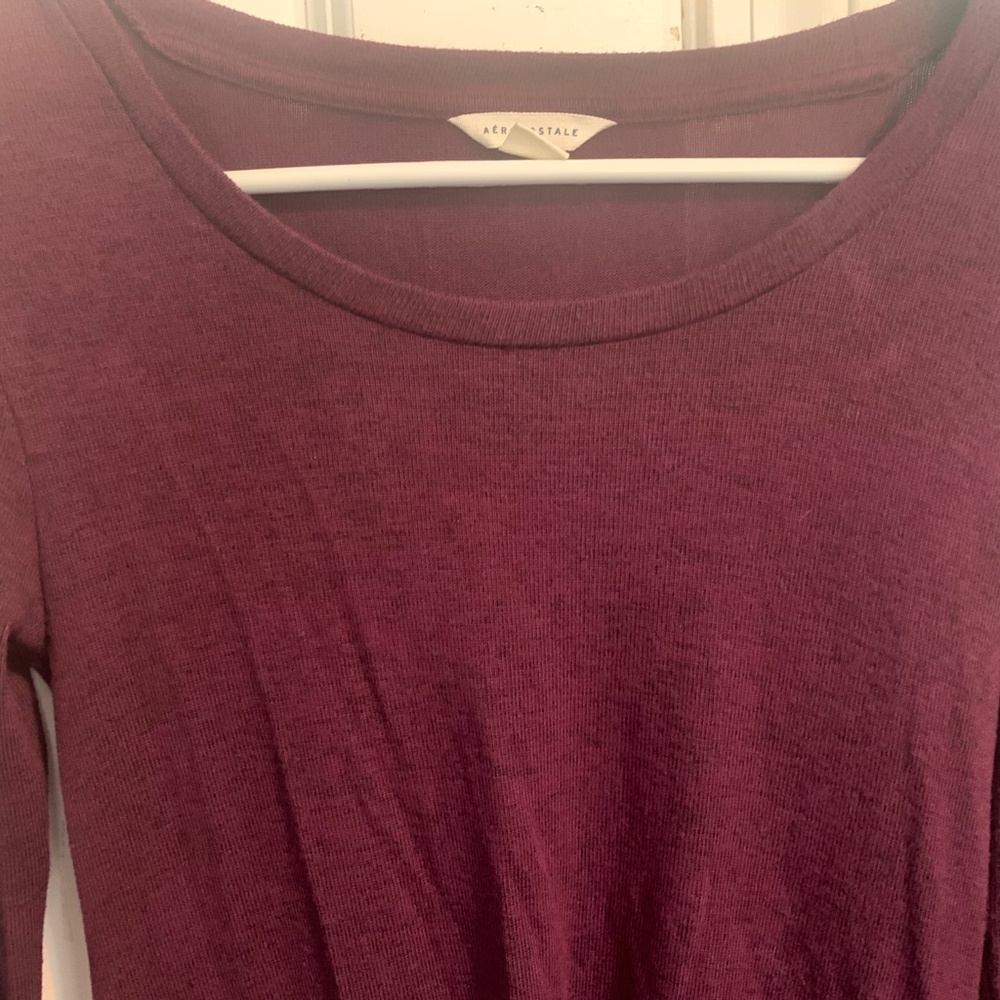 Aeropostale dark purple light sweater